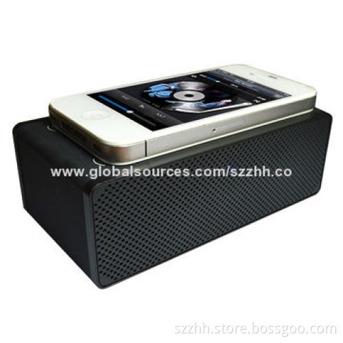 Induction Speaker for iPod, iPhone, No Wires, No Bluetooth, No Setup, Lightweight Design